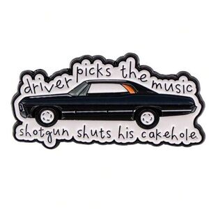 Supernatural Pin Dean’s Vintage Car Lightweight, Unique, Gothic Show NWT